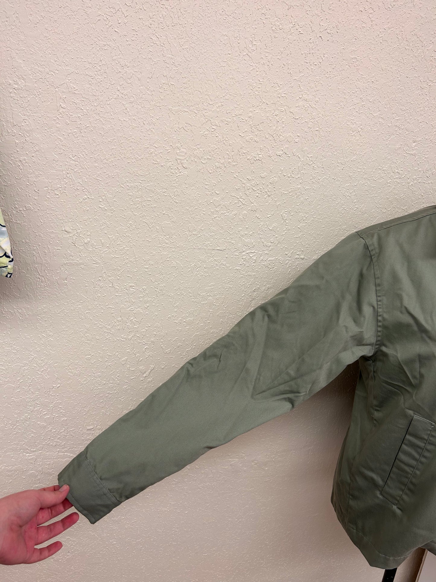 Lyle & scott medium green bomber jacket