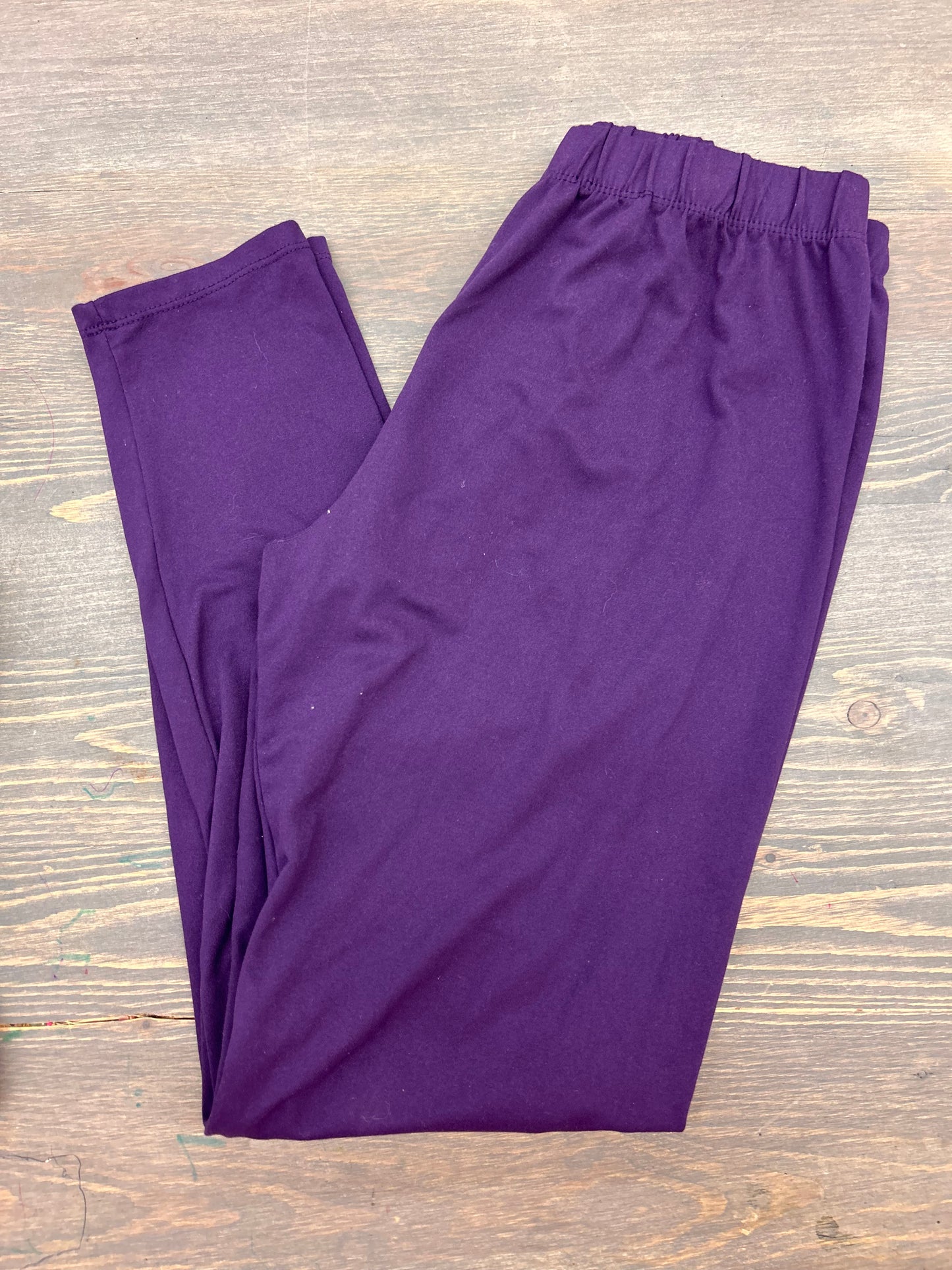 Sweetlegs plus size purple leggings