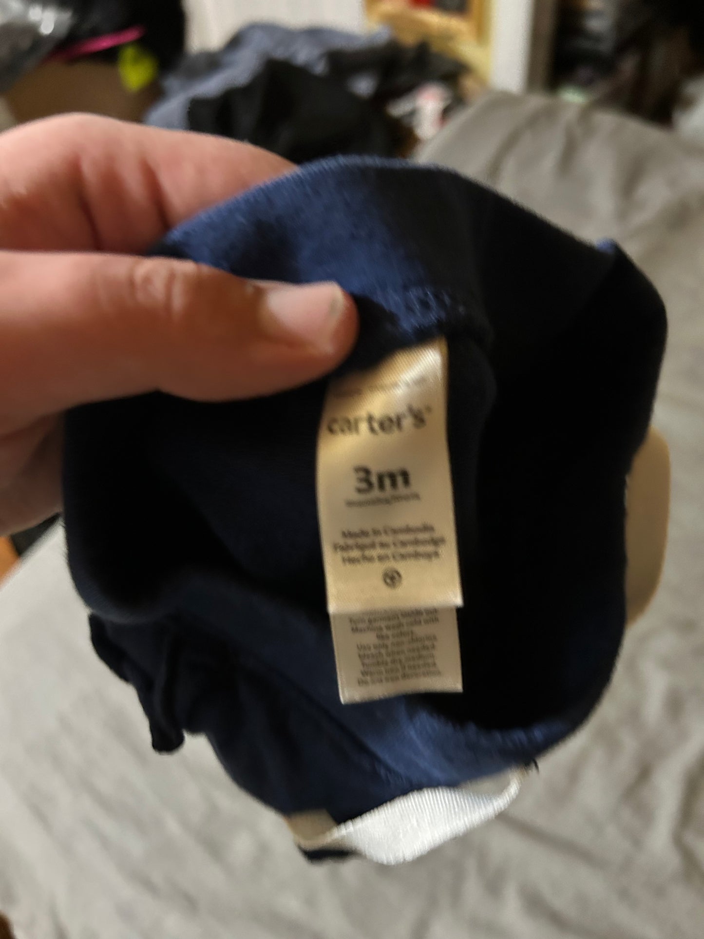 Carters 3m navy shorts
