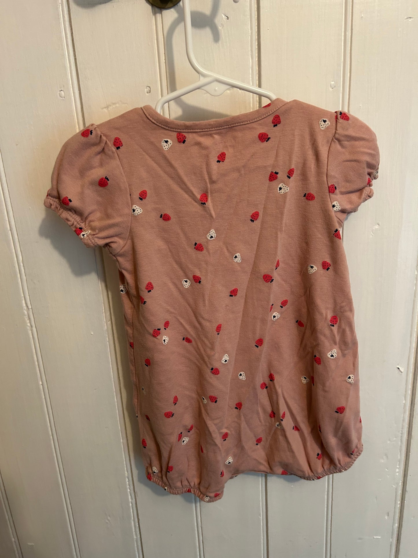 Carters 18m pink strawberry romper