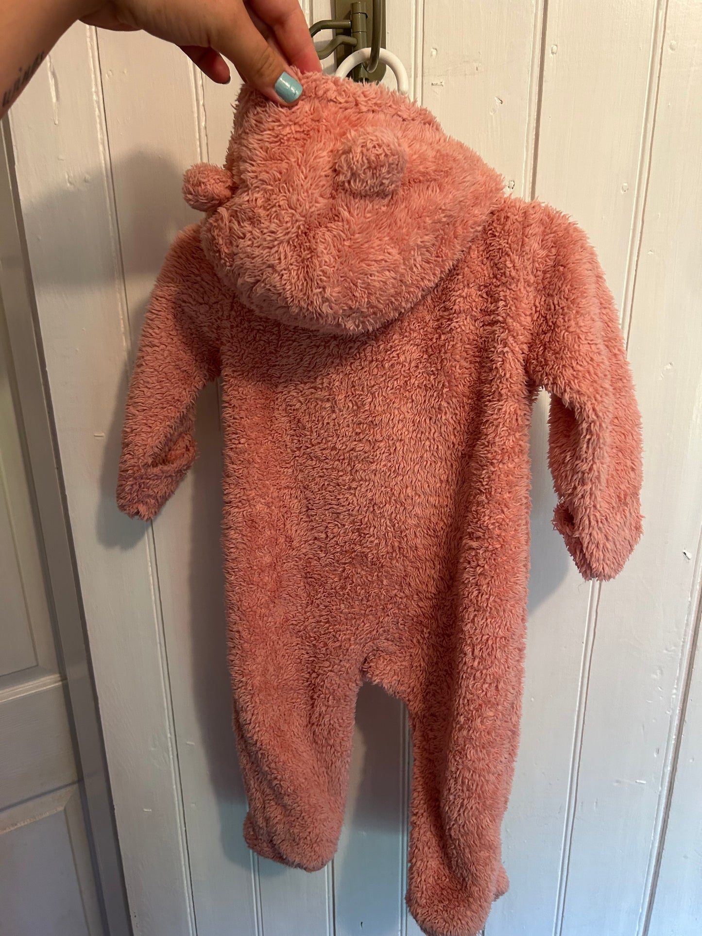 Carters 9m pink Sherpa bunting suit