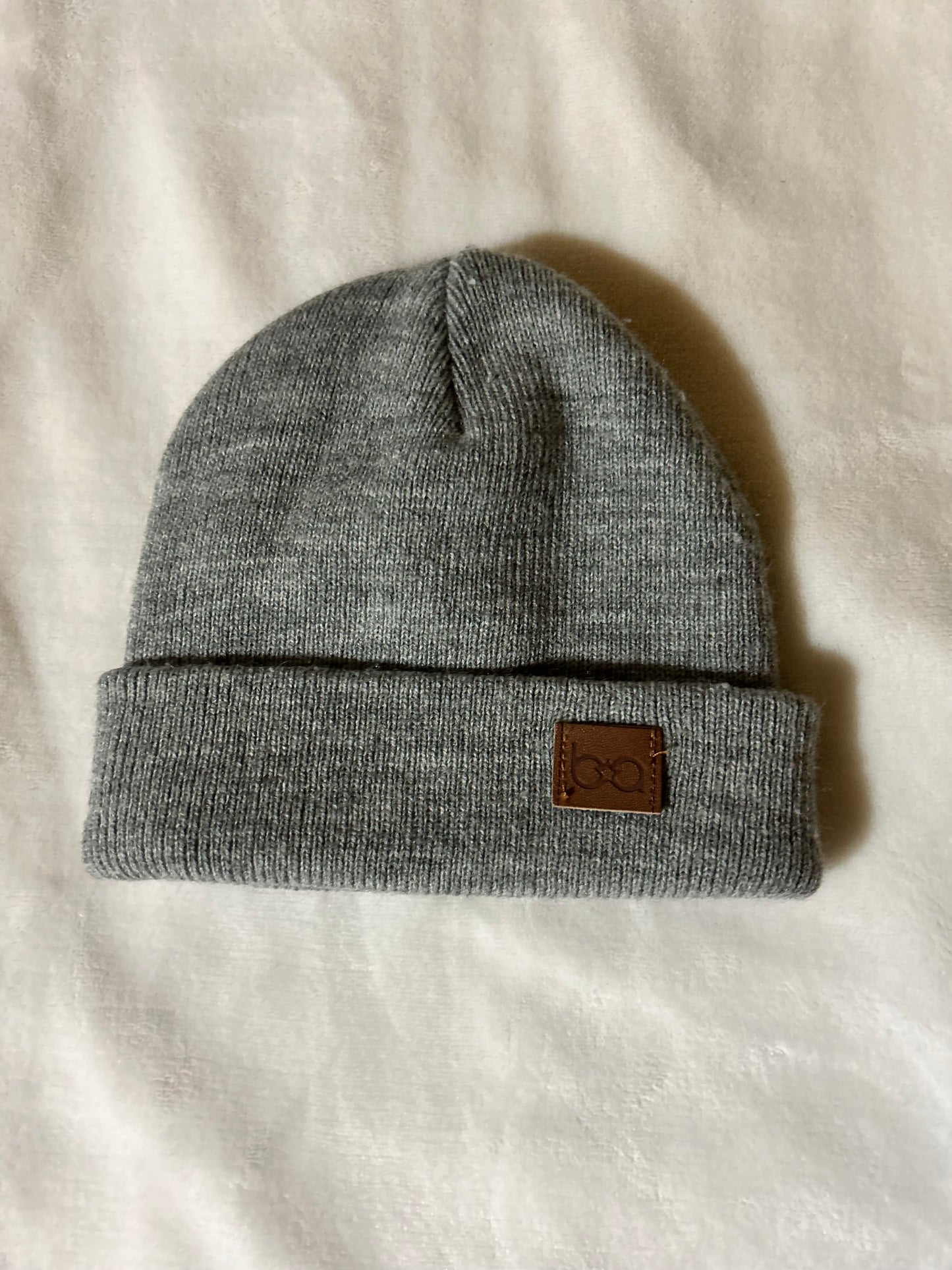 Baby field infant grey knit hat