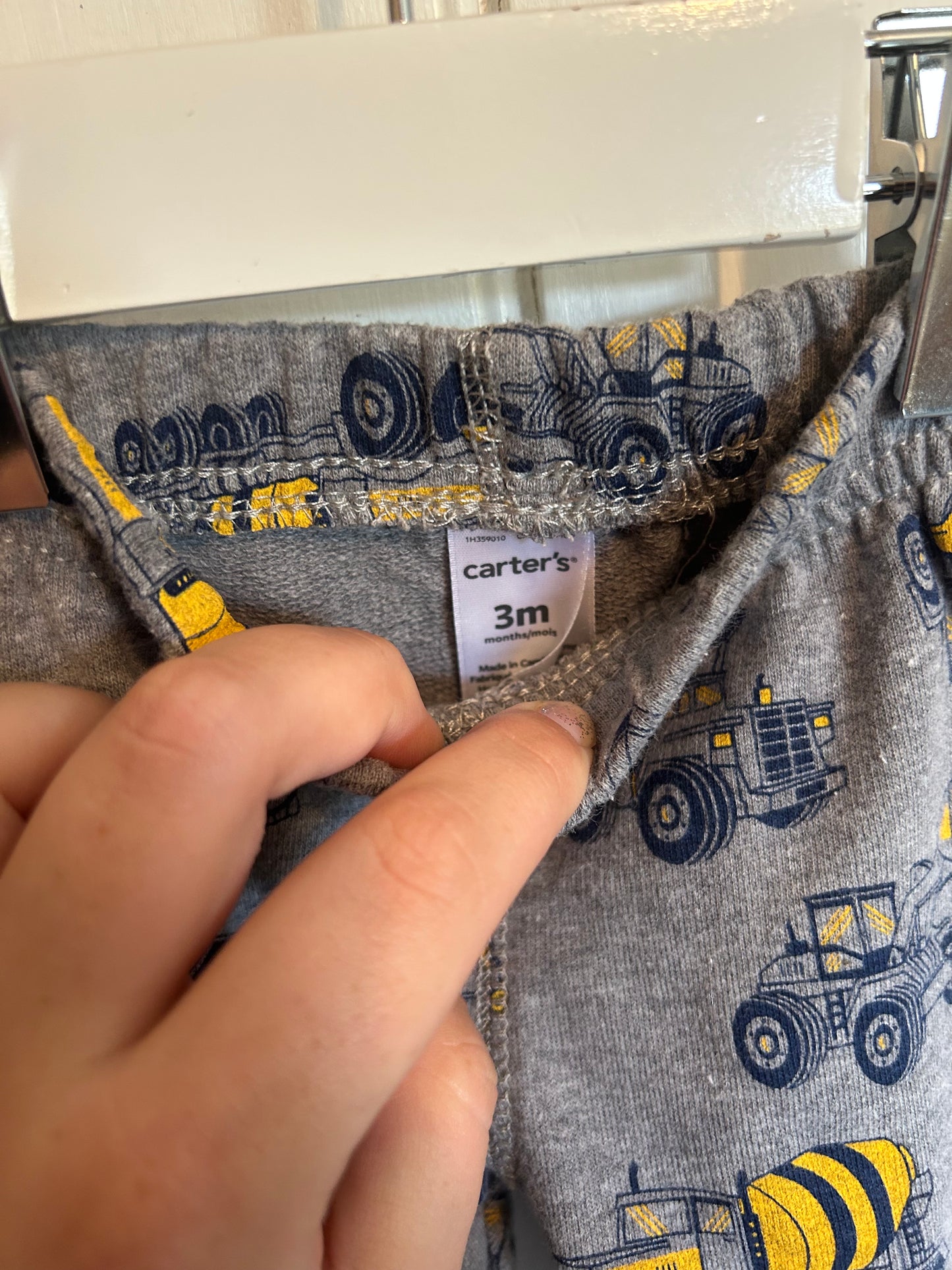 Carters 6m grey construction joggers