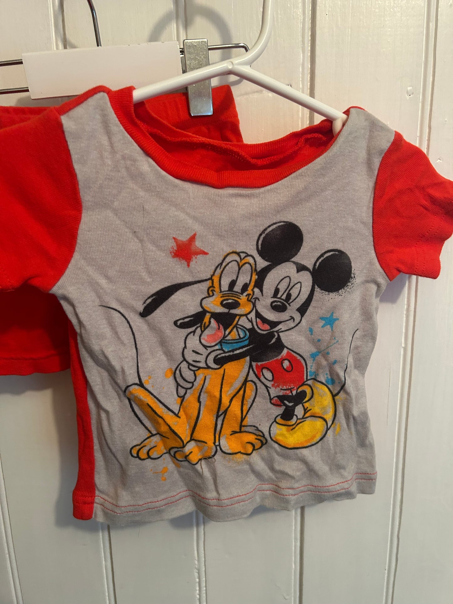 Disney 2t red Mickey 2pc matching set