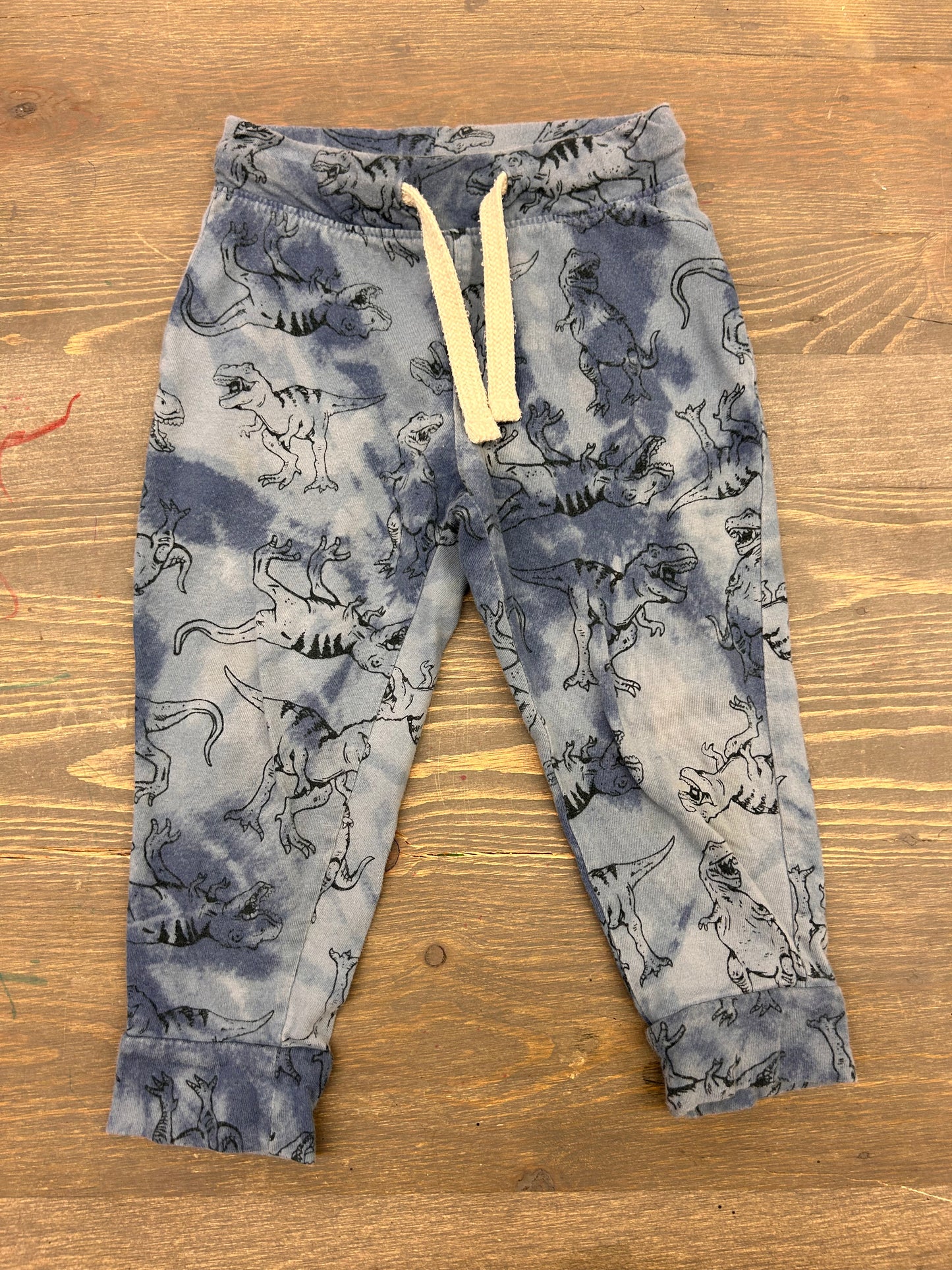 Old navy 2t blue tie dye dino joggers