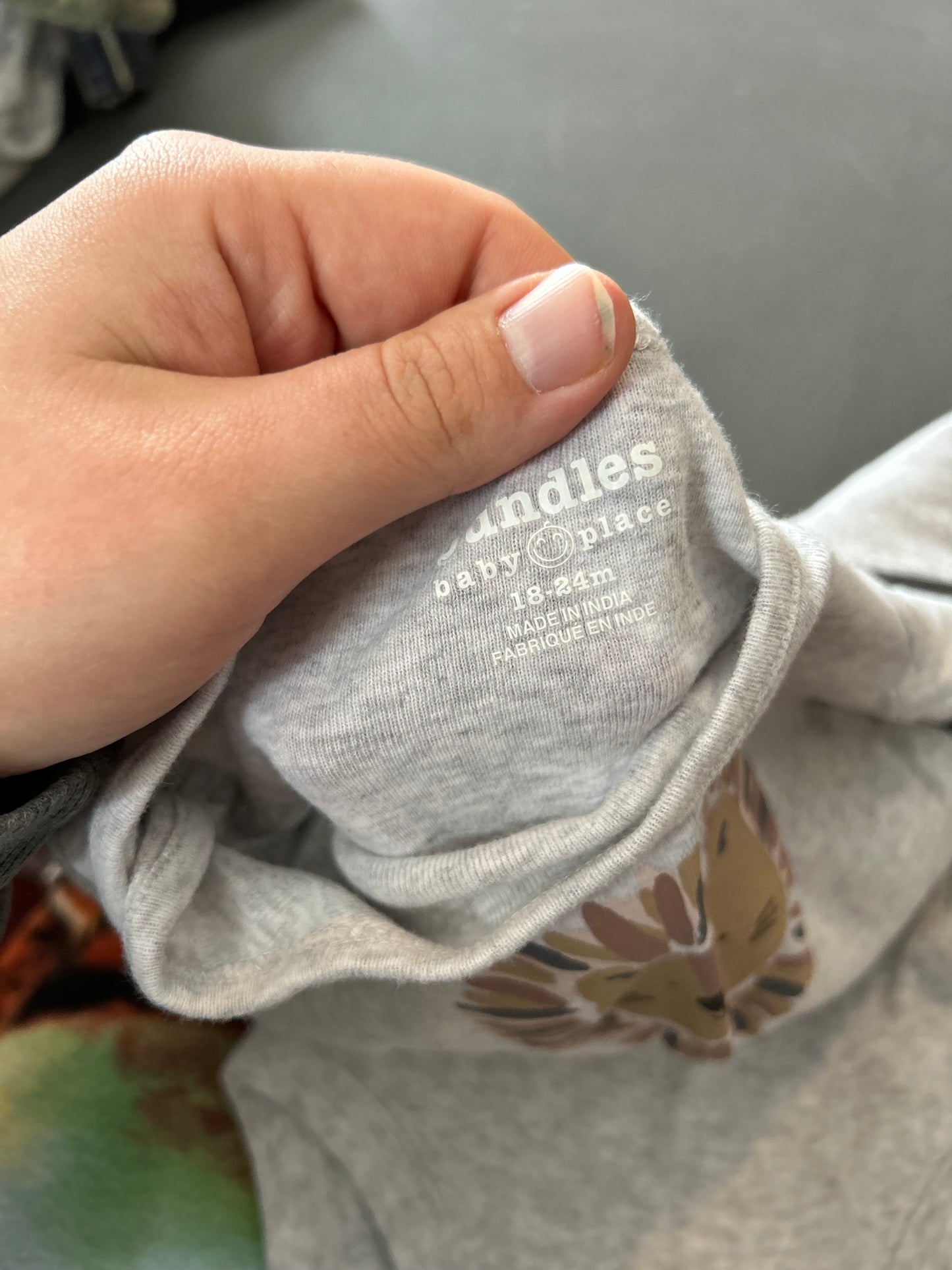 Bundles 18/24m grey lion onesie