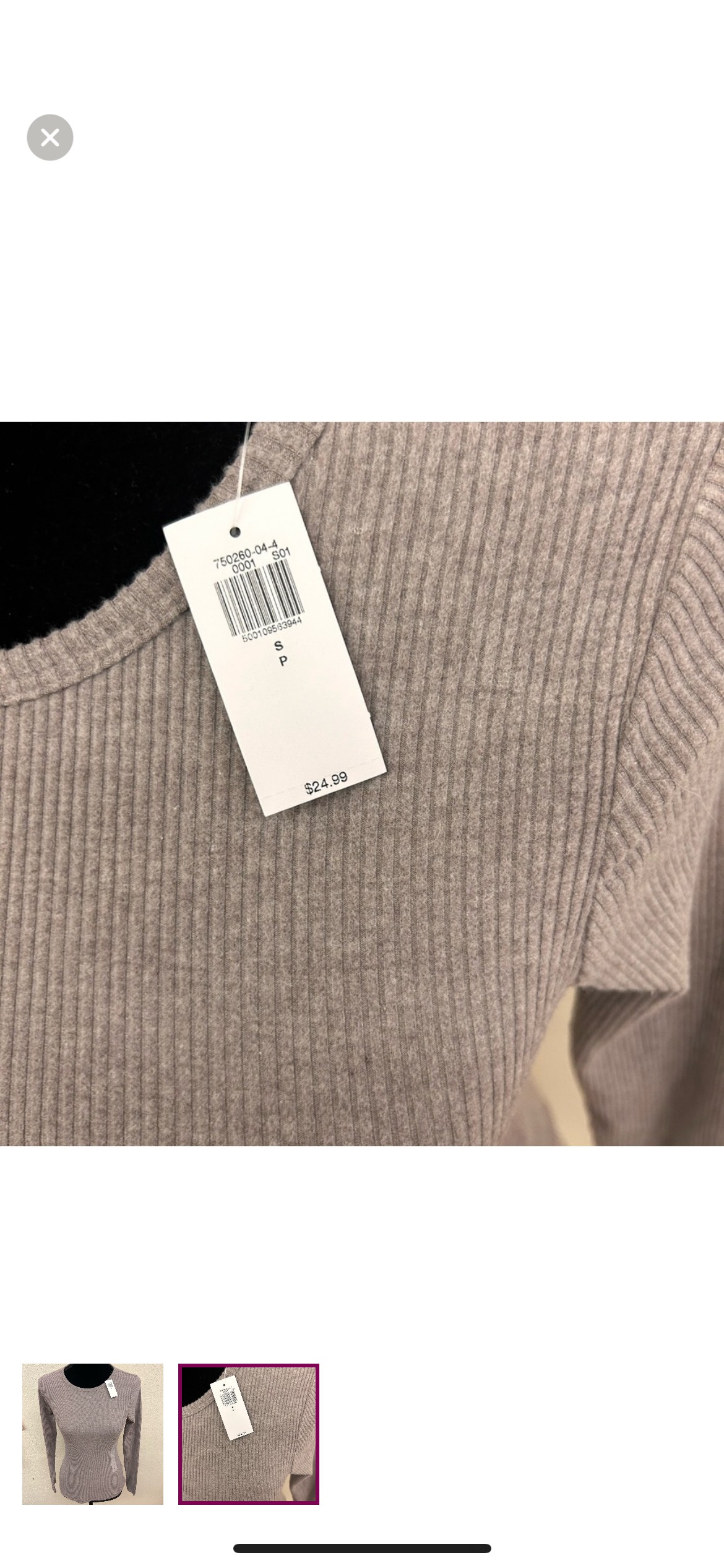 NEW old navy small tan ribbed long sleeve shirt