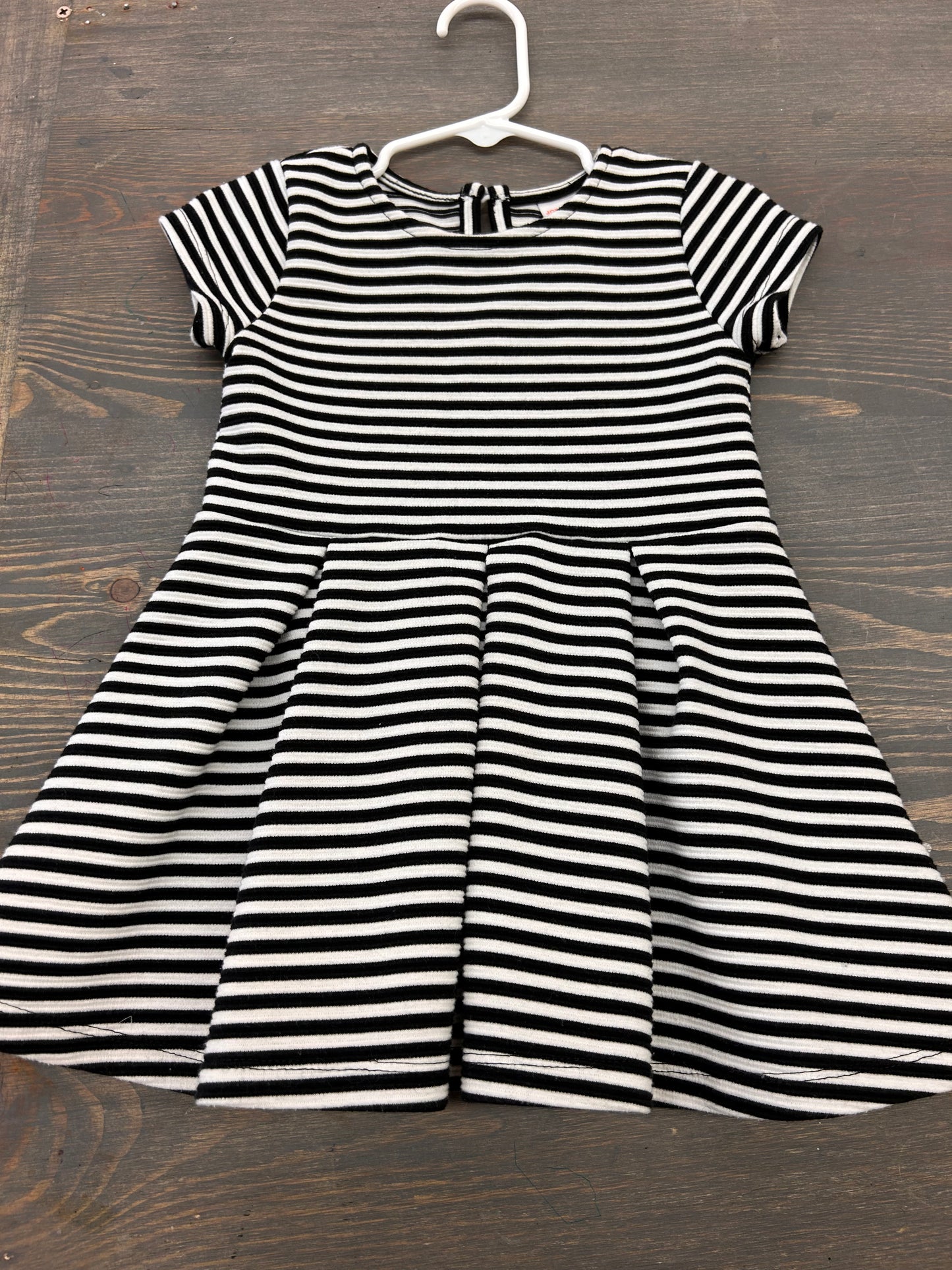 Joe fresh 18/24m black striped twirl dress