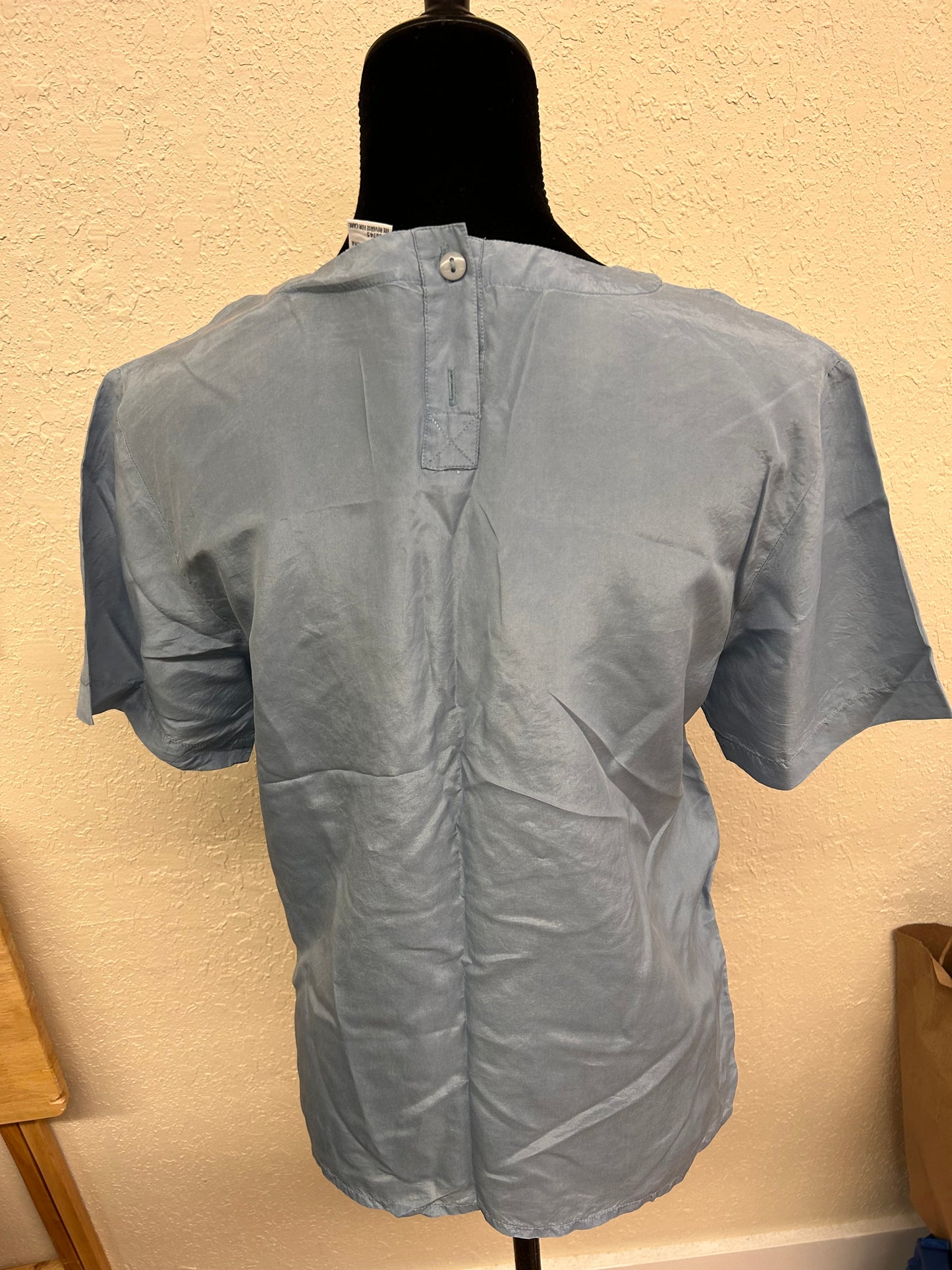 JB studio small blue silk blouse