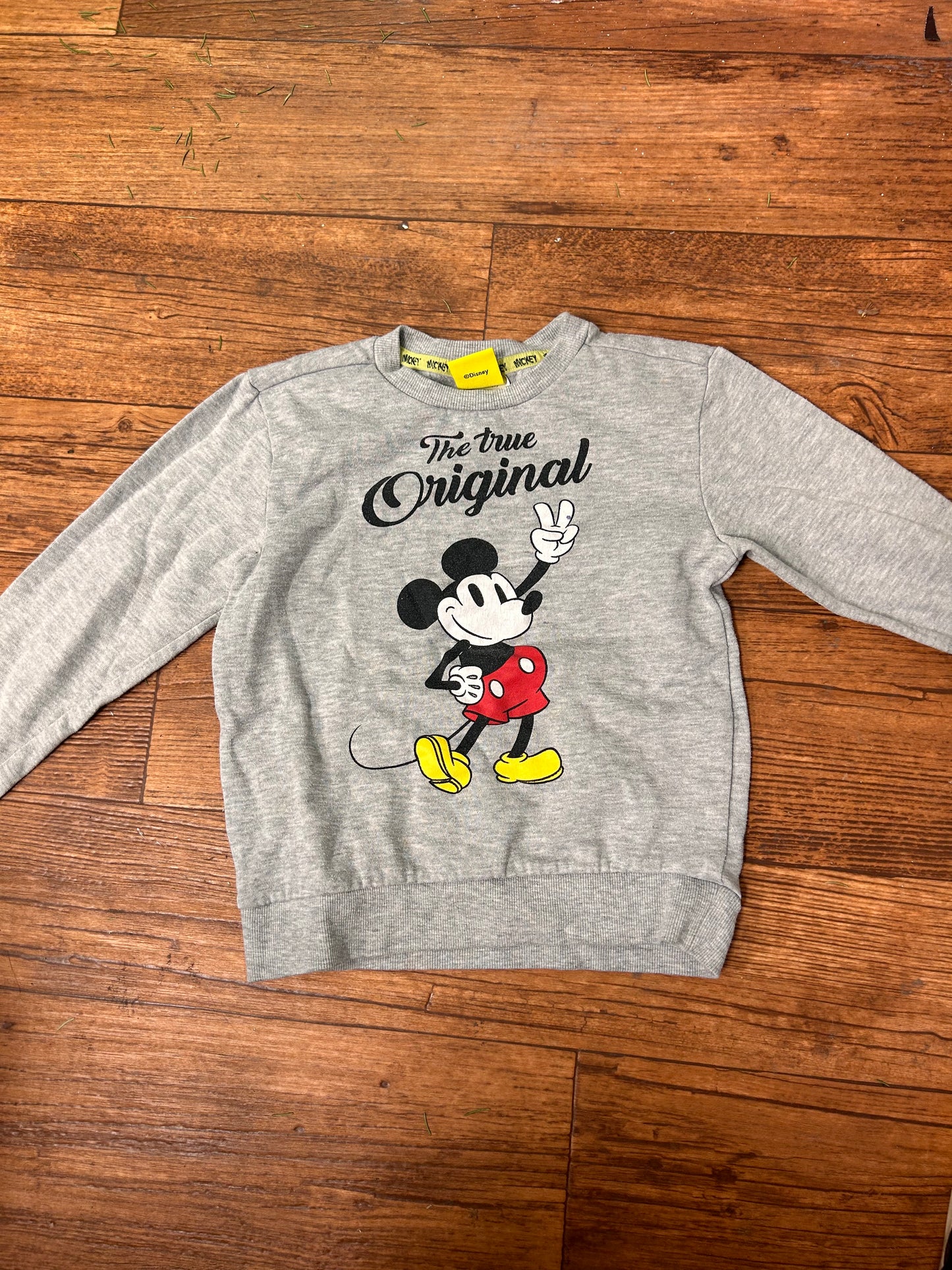 Disney 6 grey Mickey sweater