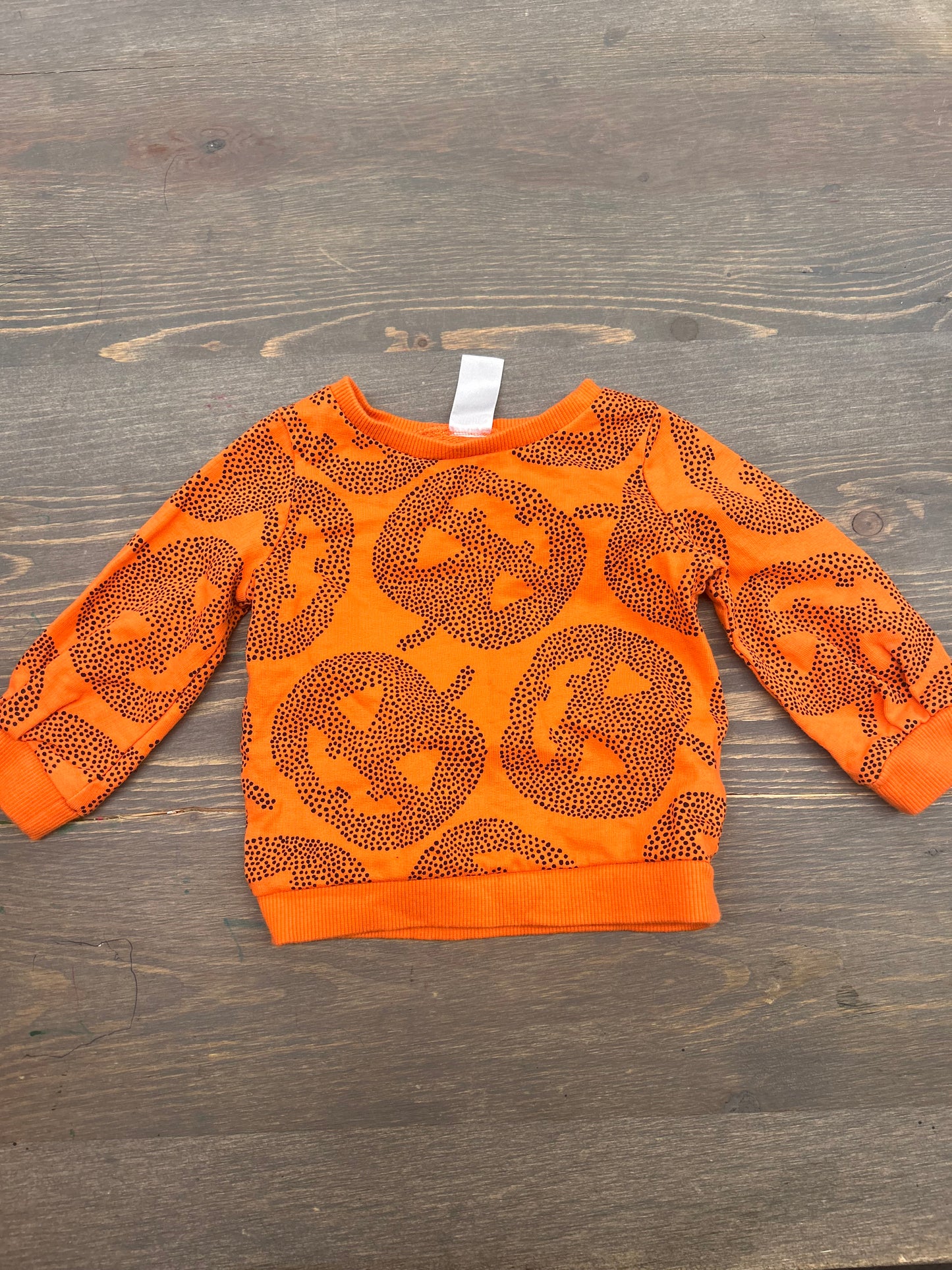 Carters 9m orange pumpkin sweater