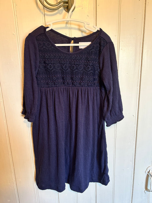 Old navy 5 navy lace long sleeve dress