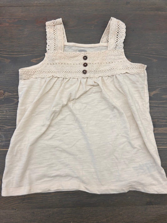 Old navy medium white lace tank top