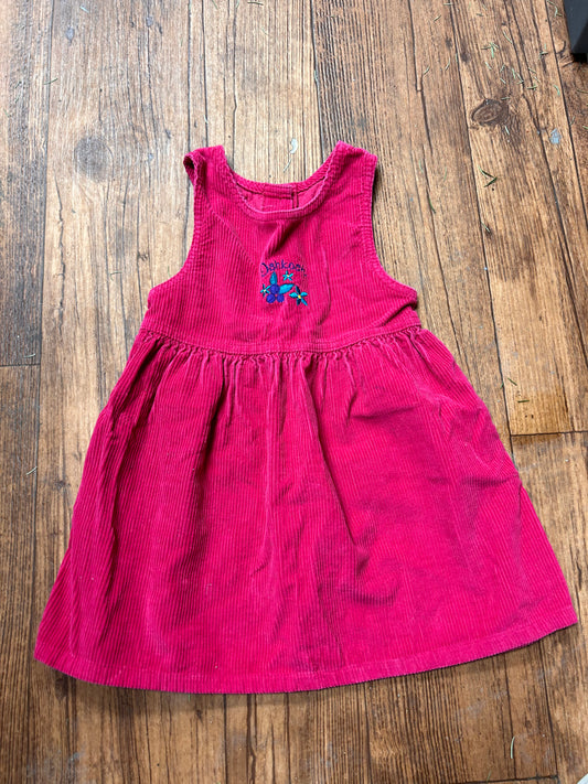 Vintage Oshkosh 3t pink corduroy dress