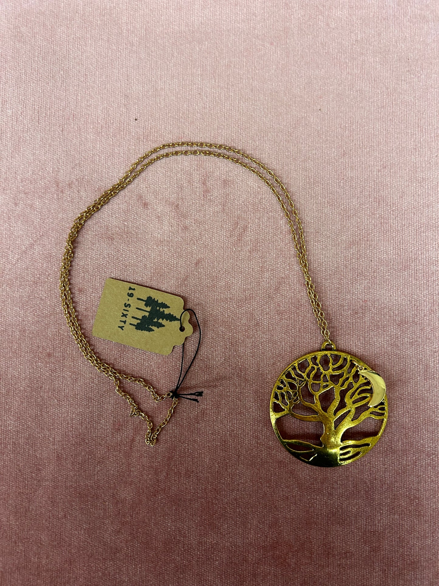 Gold tree of life necklace