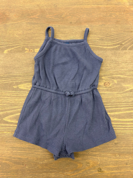 Old navy 3/6m navy blue ribbed romper