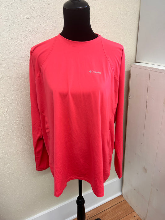 Columbia 3x neon pink thermal long sleeve top