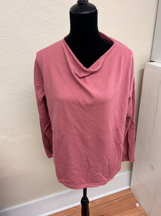 Misslook plus size pink scoop neck top