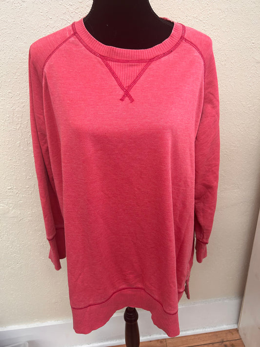 Maurcies 2x pink distressed sweater