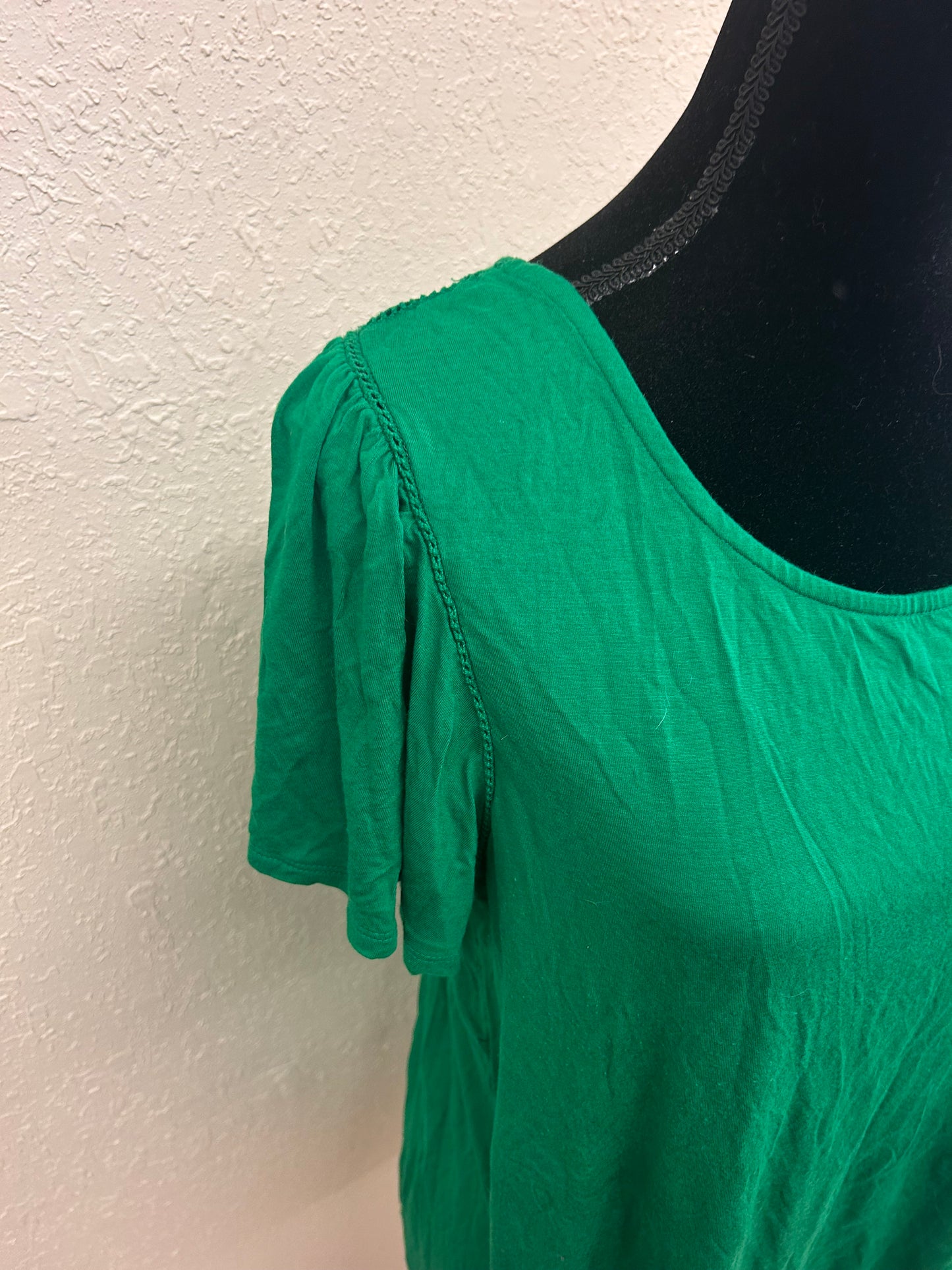 Cable & gauge xl green blouse