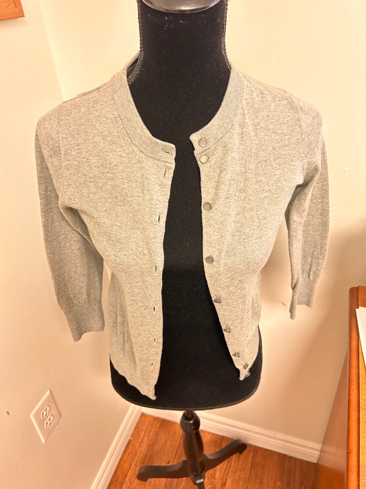 J crew xs grey Clare cardigan