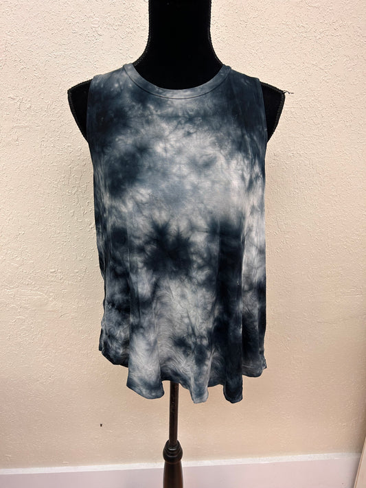 American eagle large black tie dye tank top