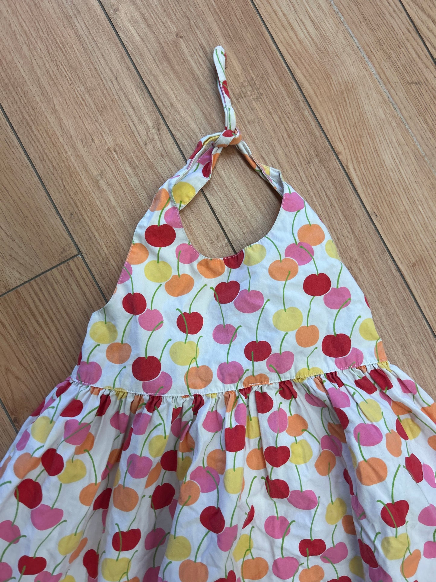 Gymboree 6 cherry open back dress