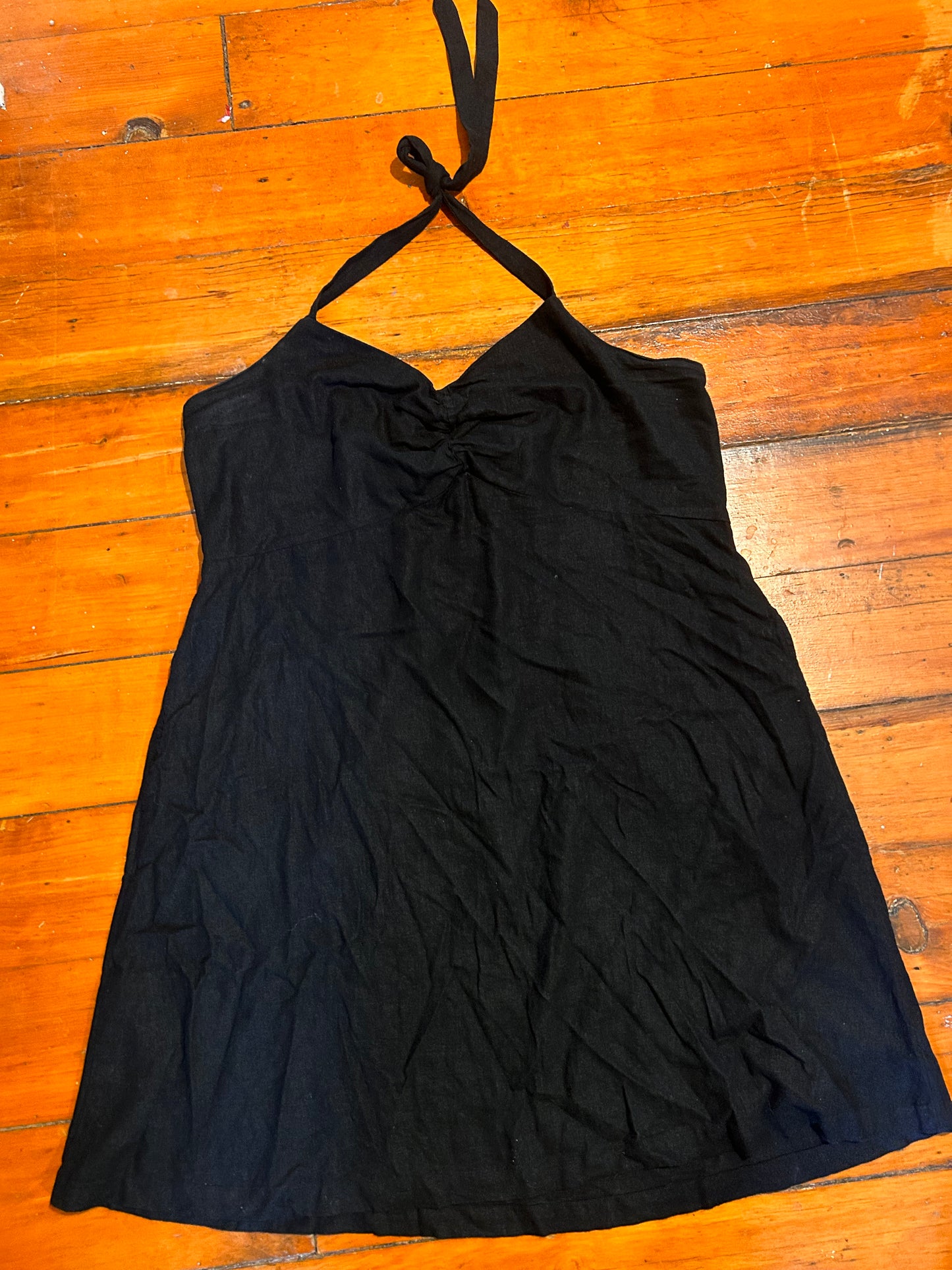 Old navy Xxl black halter top mini dress