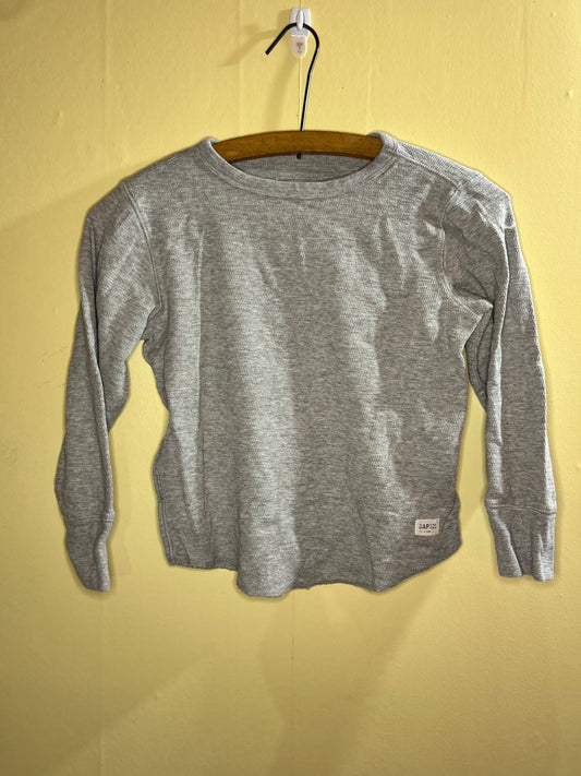 Gap youth small grey waffle knit top