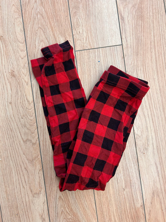 Old navy red & black gingham leggings