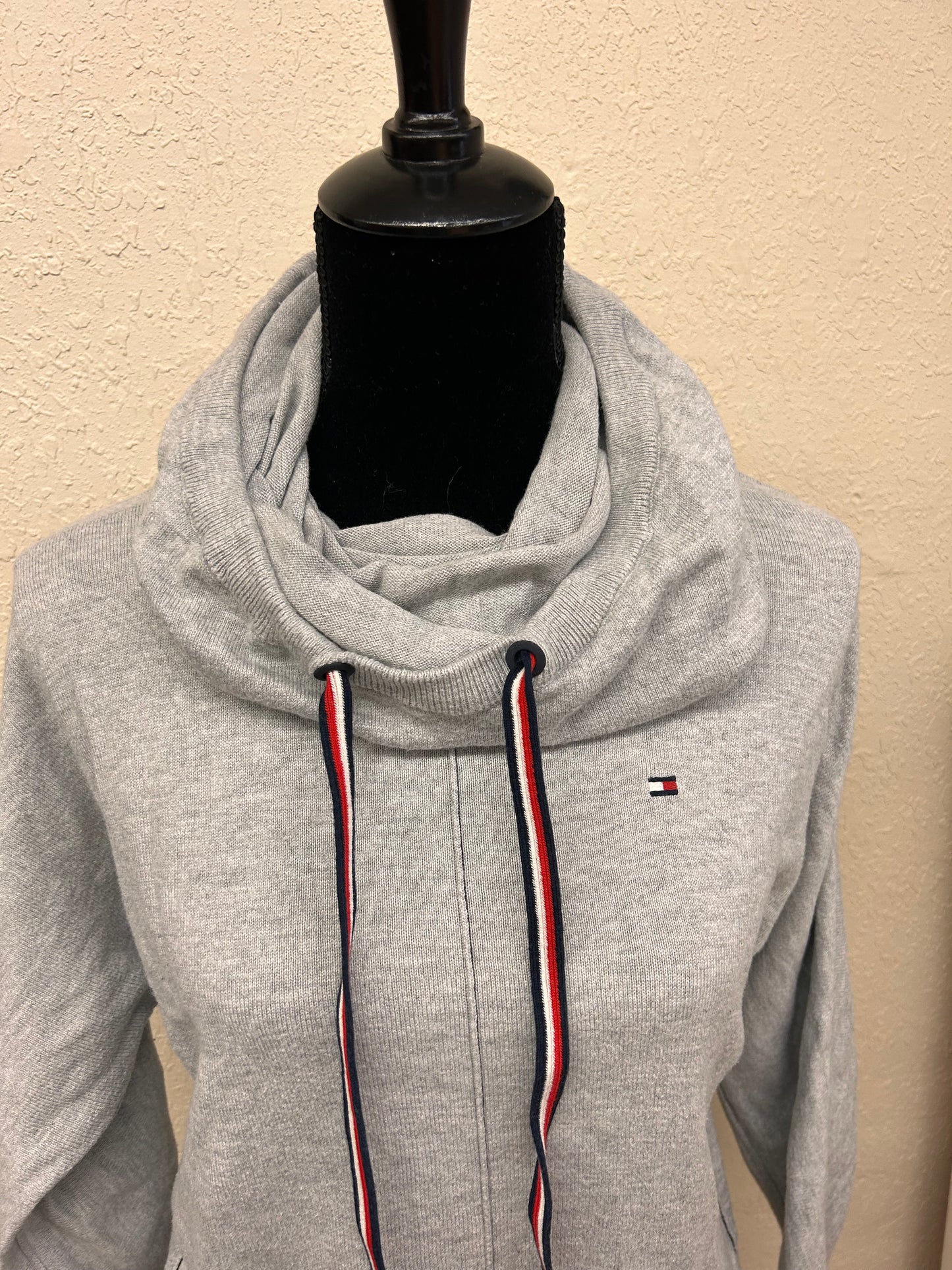 Tommy Hilfiger medium grey cowl neck sweater