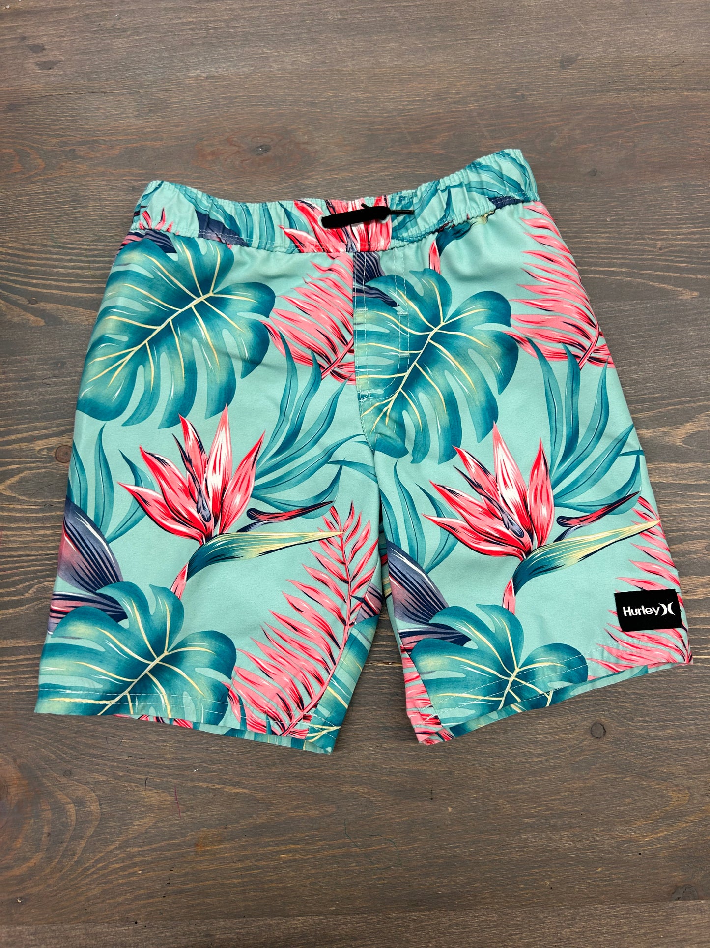 Hurley 7 blue tropical swim trunks