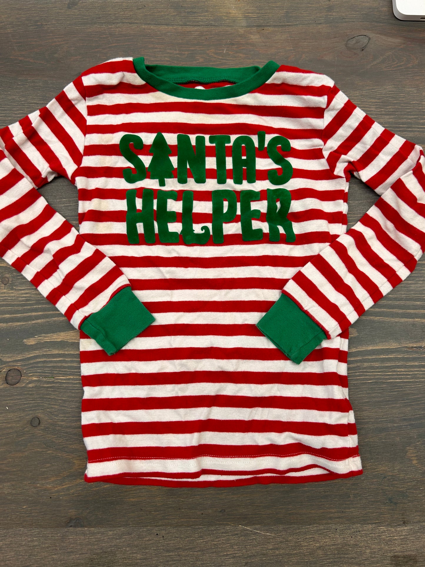 Carters 7 Santa’s helper long sleeve shirt