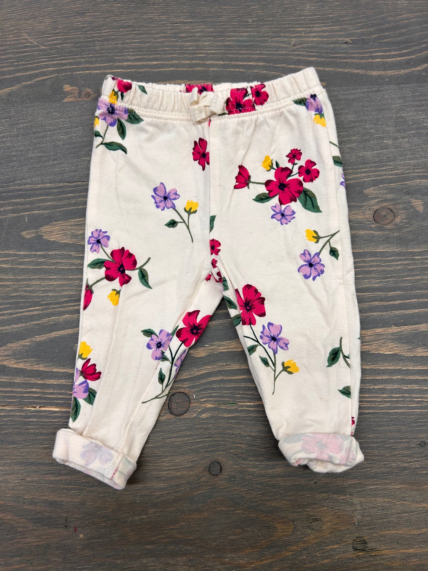 Old navy 0/3m floral pants