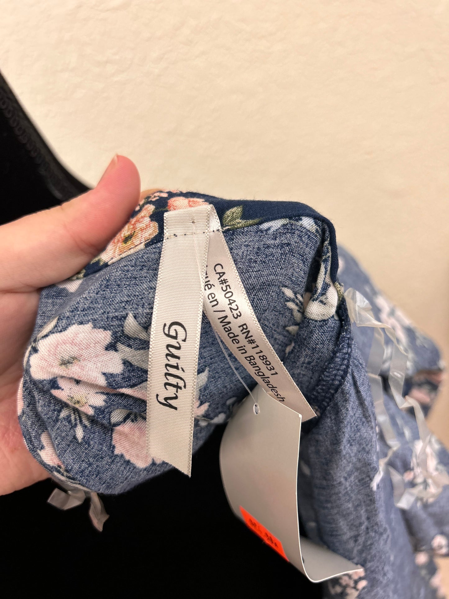 NEW Guilty one size blue floral kimono