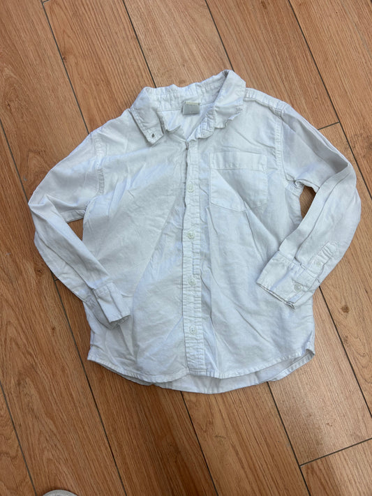 Old navy 5t white button up shirt