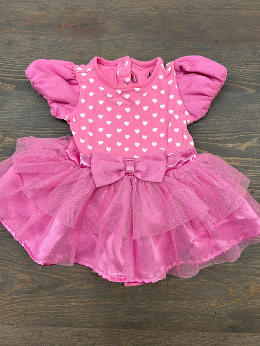 Disney 9/12m pink polka dot tutu dress