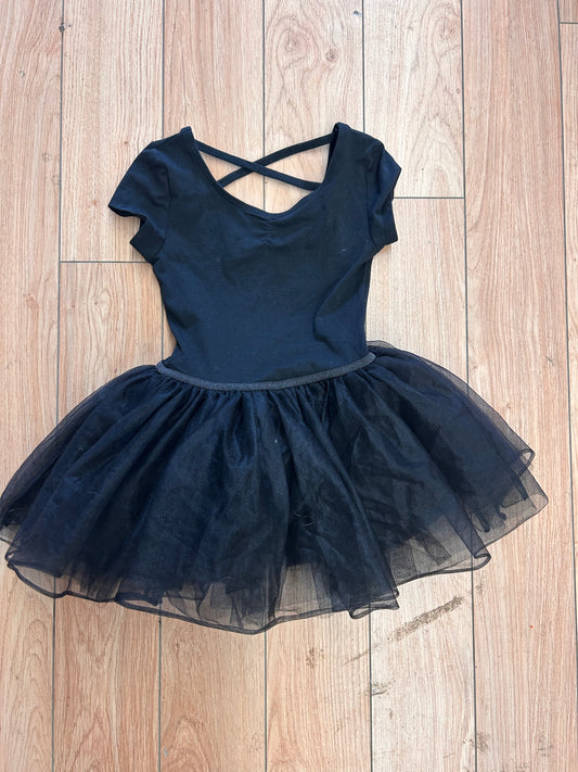 George 7/8 black tutu leotard dress