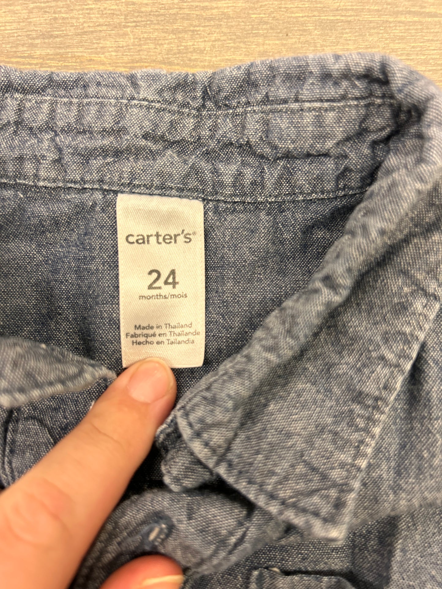 Carters 24m denim romper