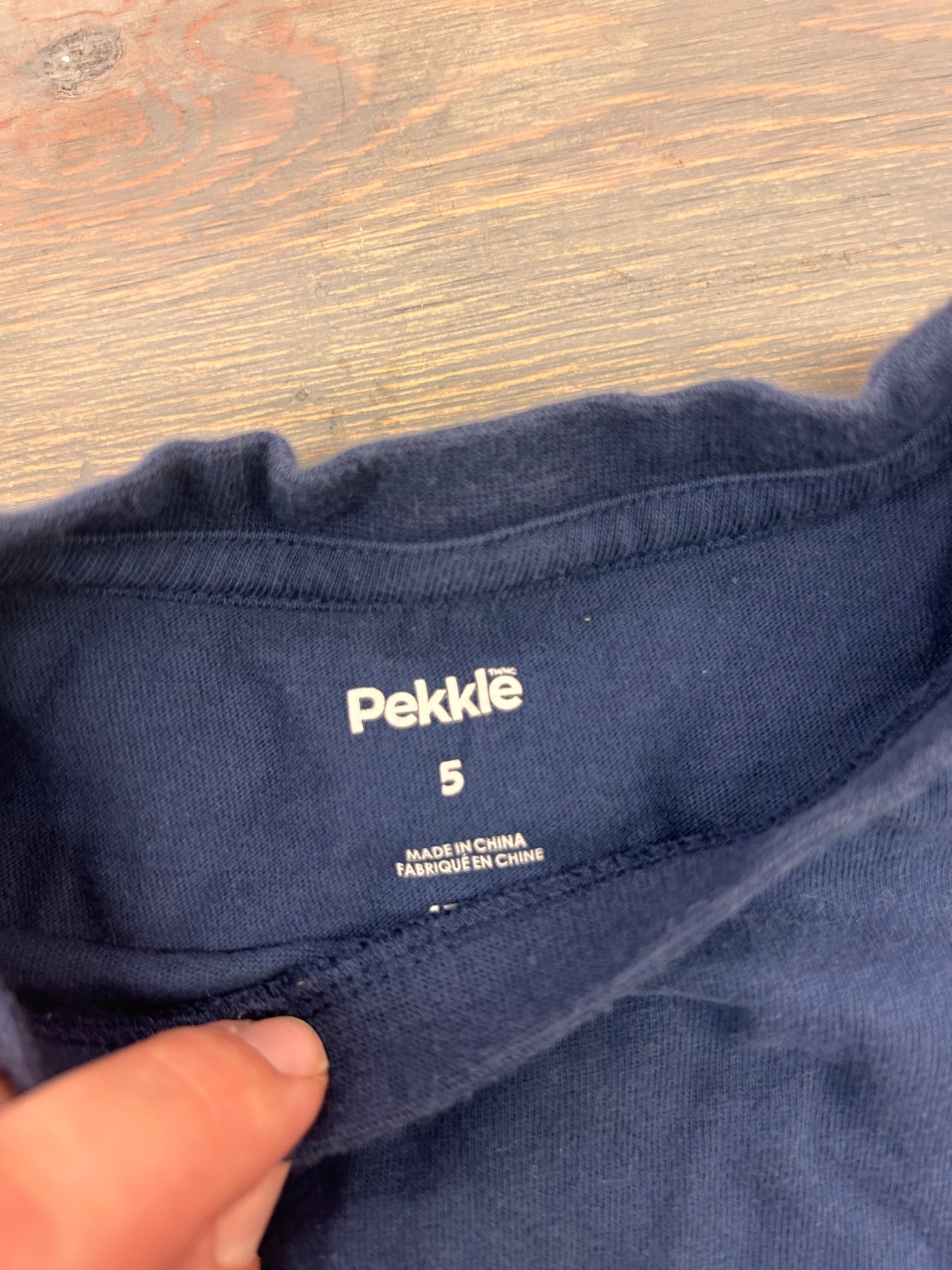 Pekkle 5 navy crocodile T-shirt