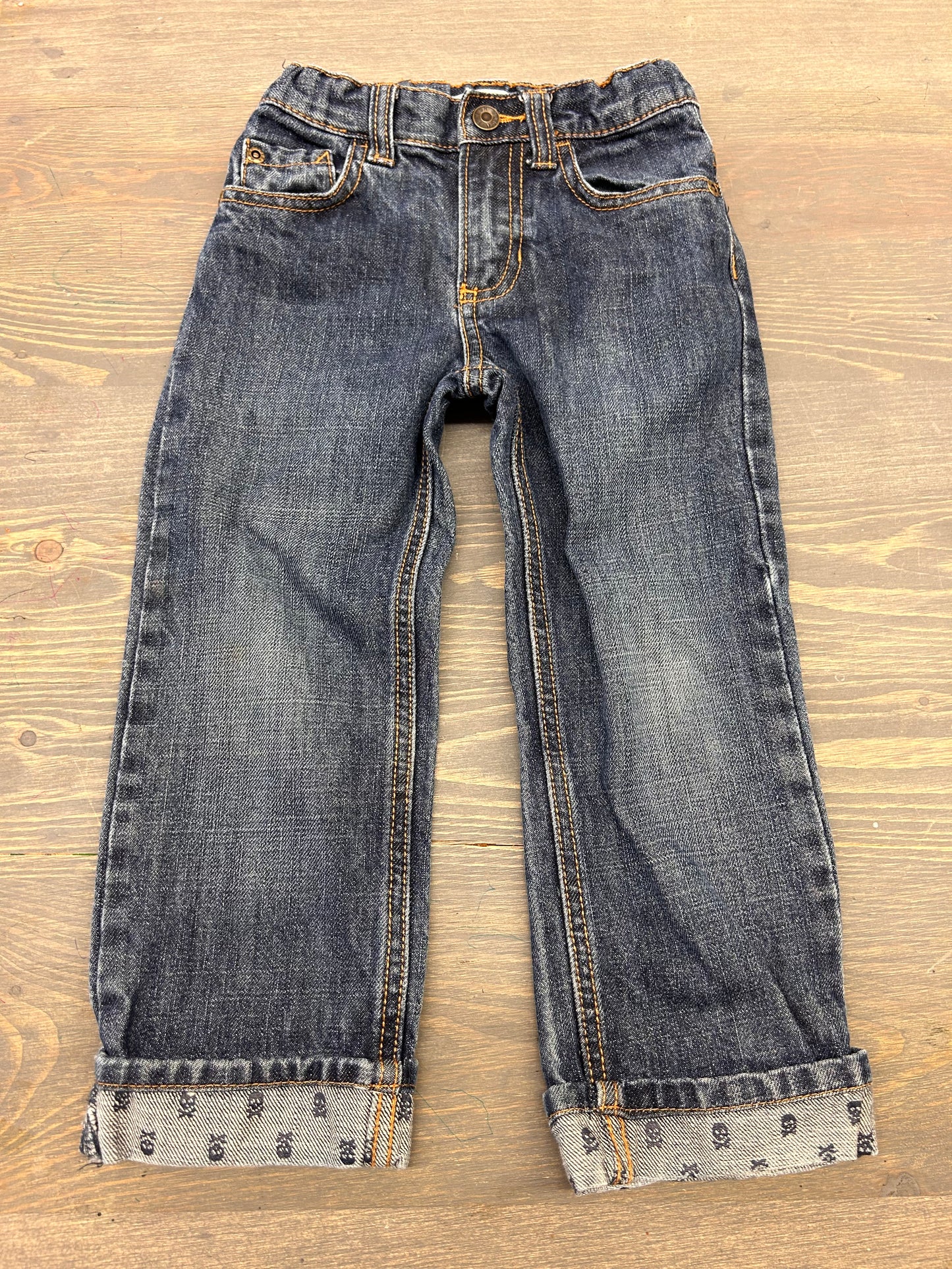 Joe fresh 3t denim skull hem jeans