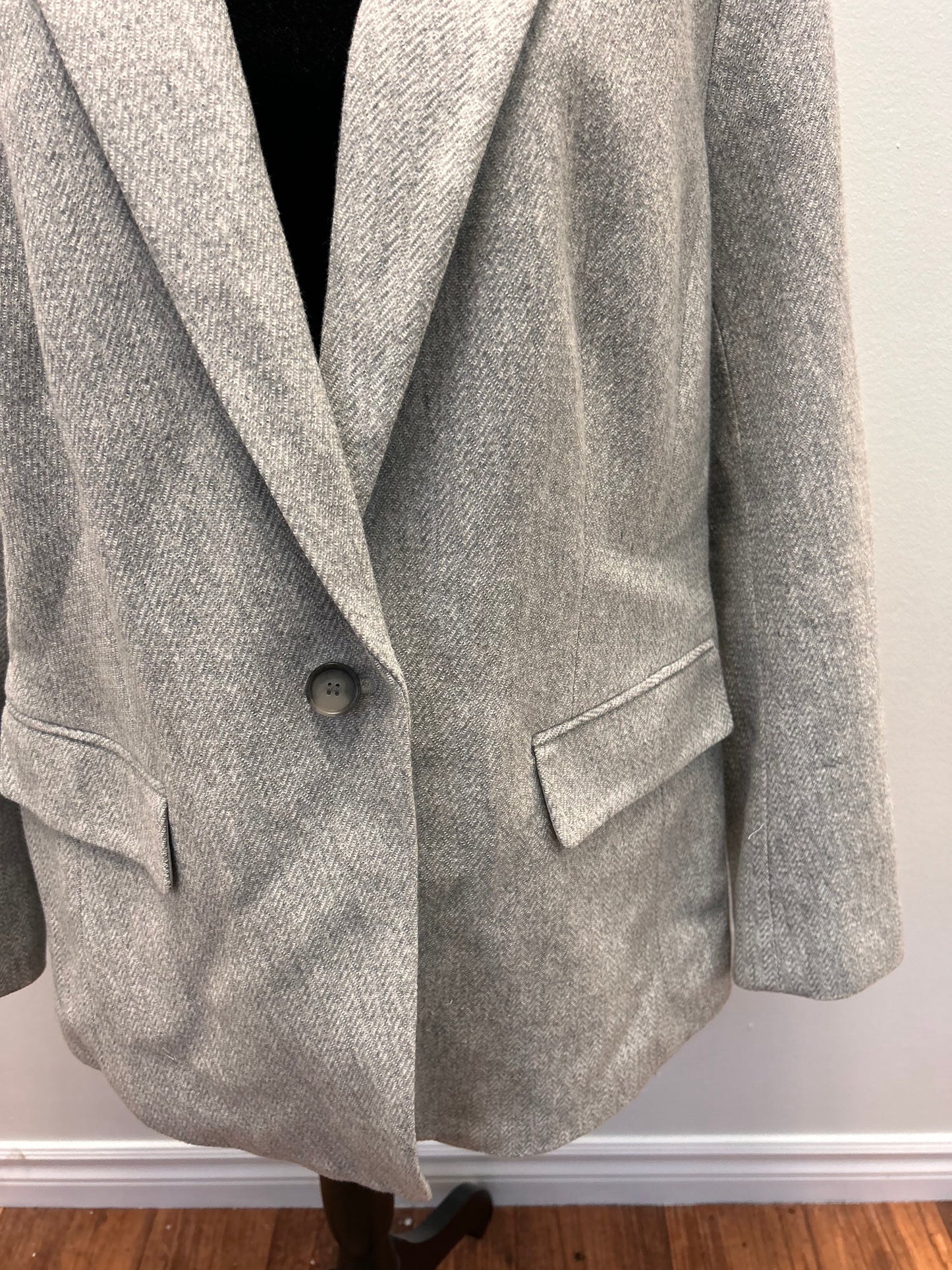 NEW LOFT size 20 grey tweed blazer