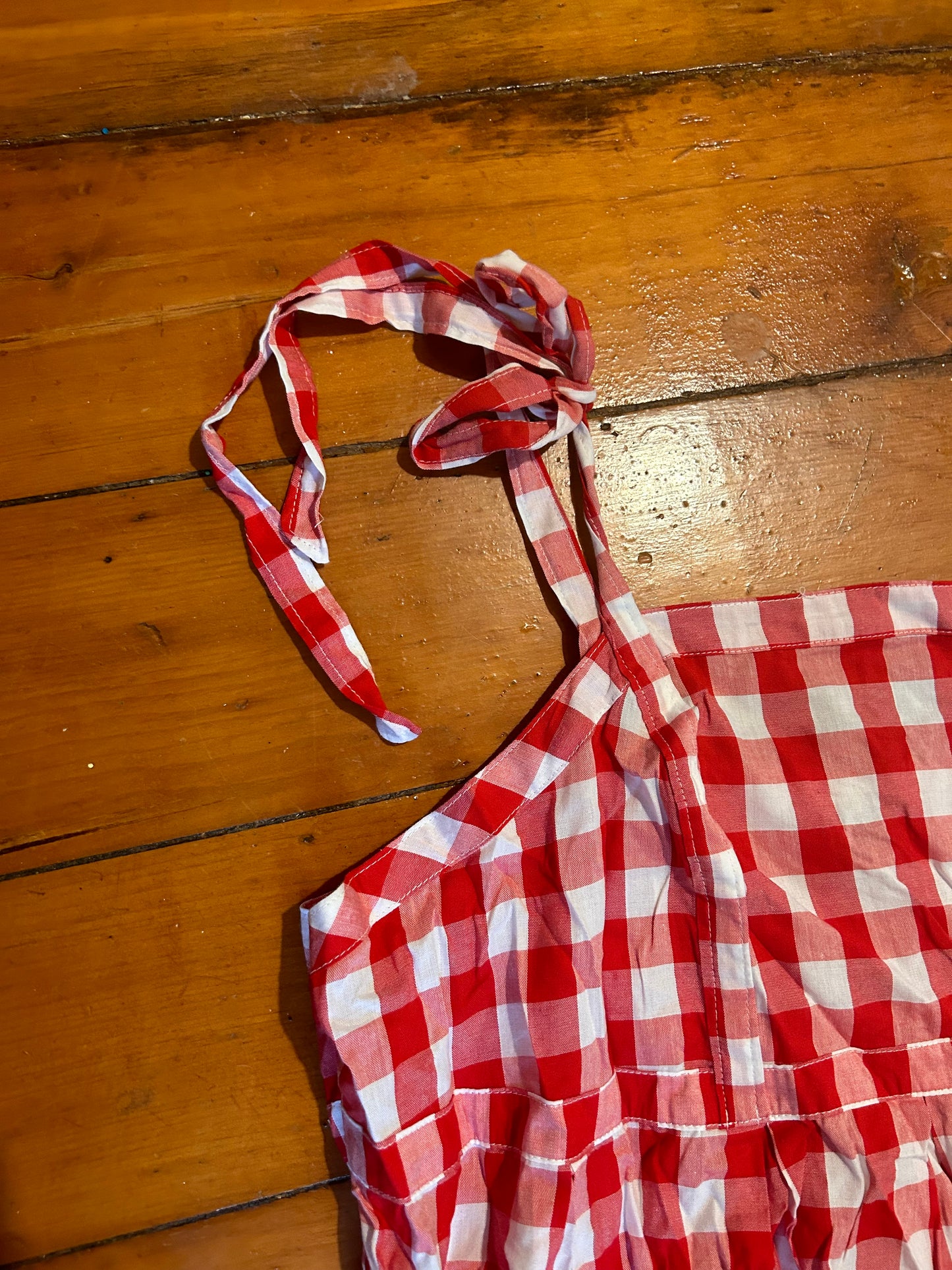 Old navy 2x red gingham mini dress