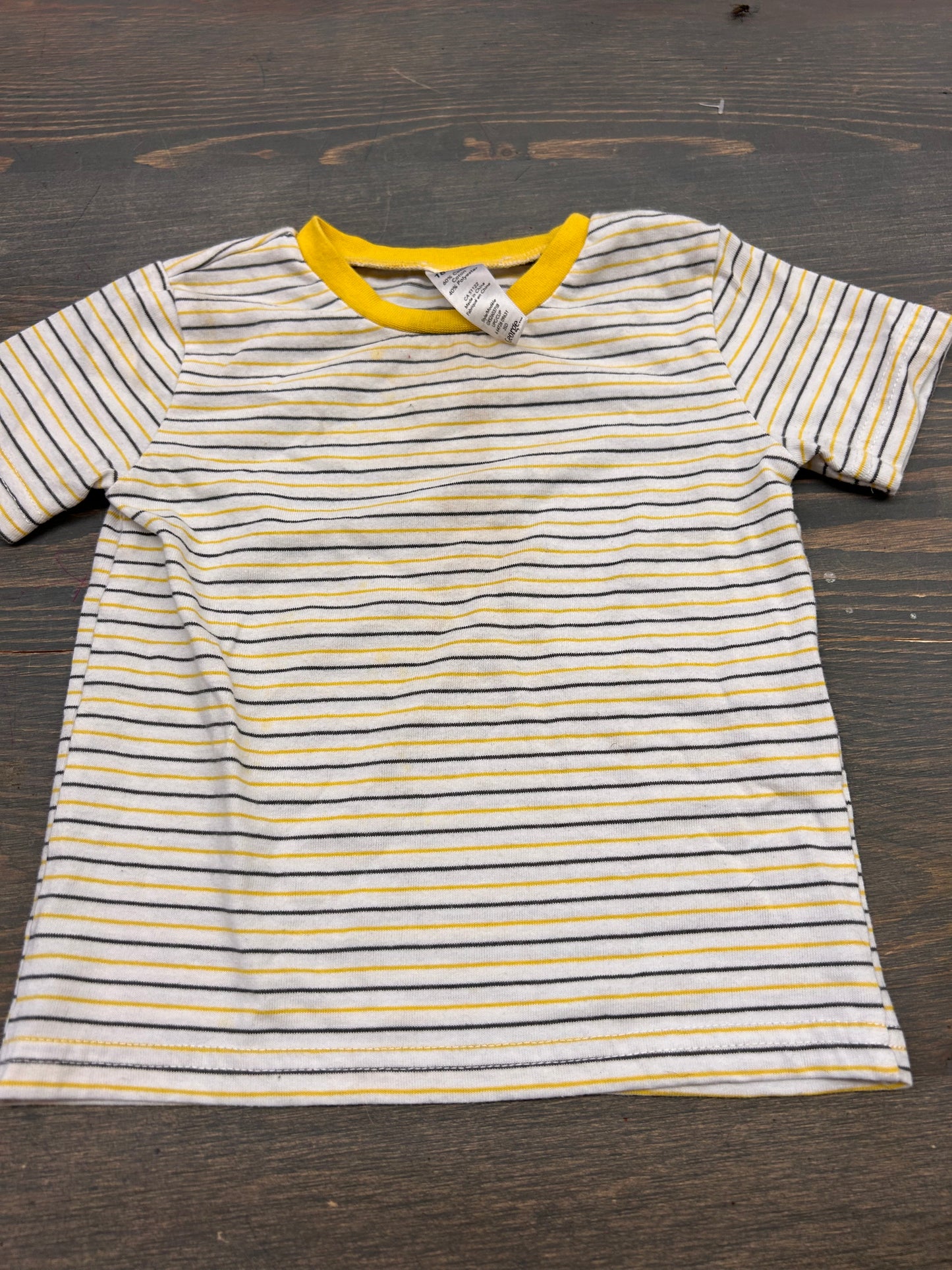 George 18/24m yellow striped T-shirt