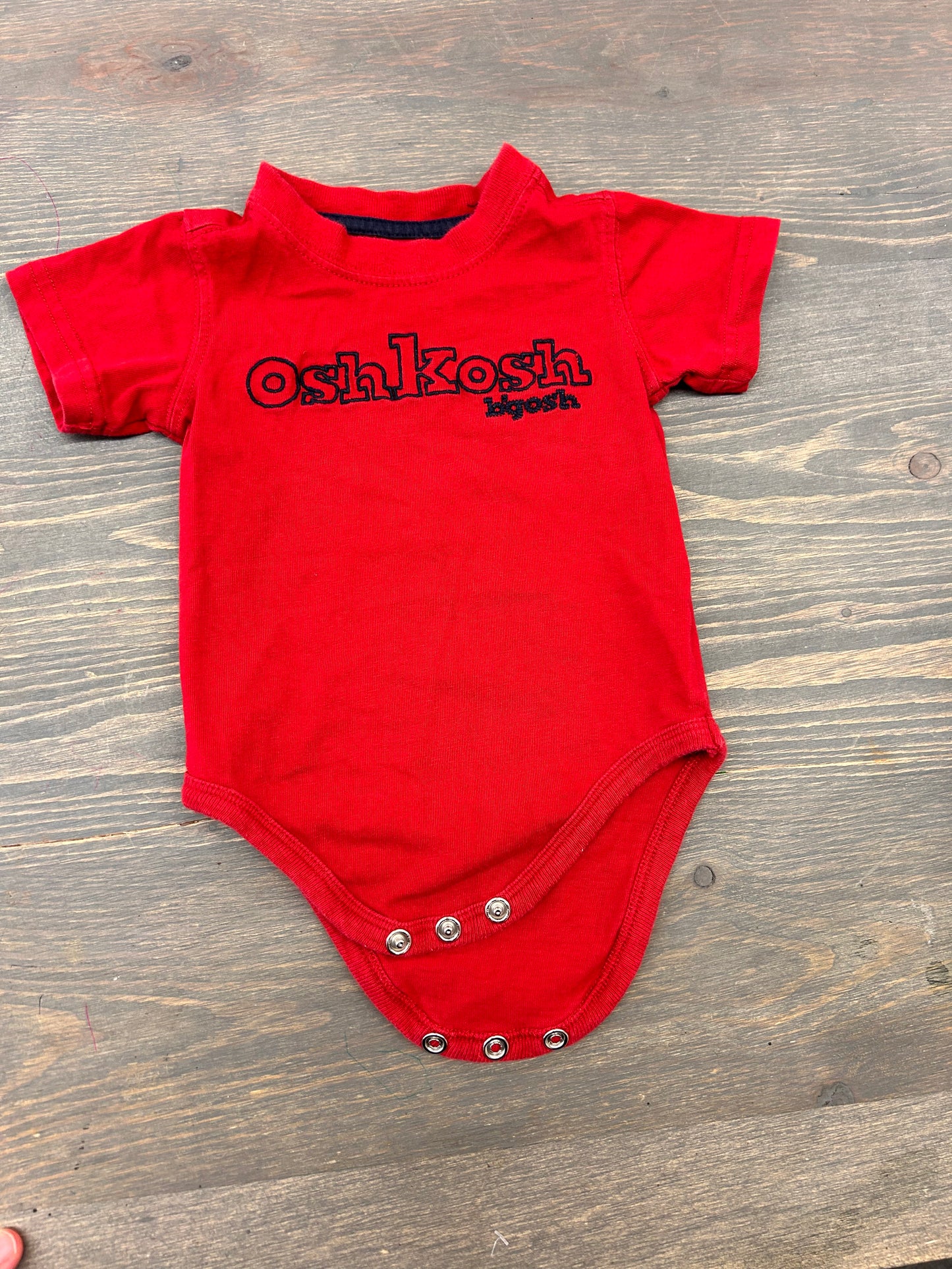 Oshkosh 6m red onesie