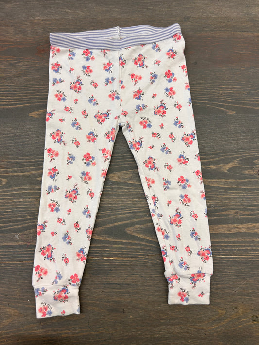 Carters 2t pink floral leggings