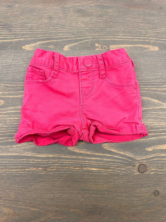 Gap 3/6m pink denim shorts