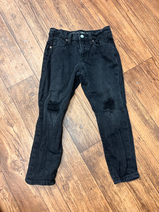 Old navy size 7 black distressed denim jeans