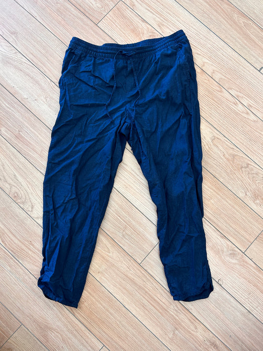 Joe fresh medium navy blue linen pants