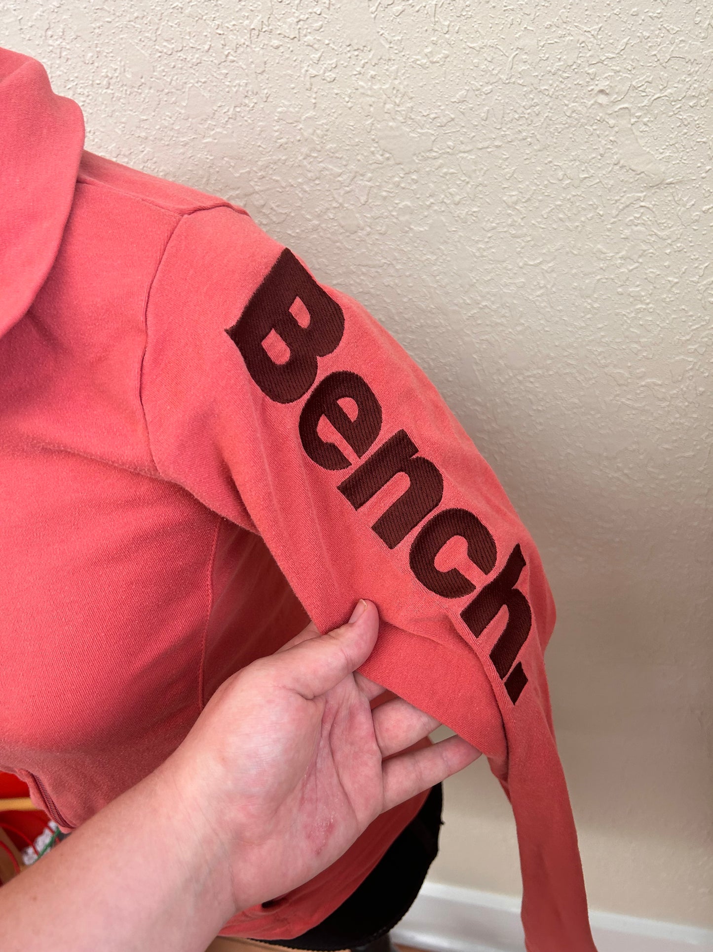 Bench medium peach zip up sweater